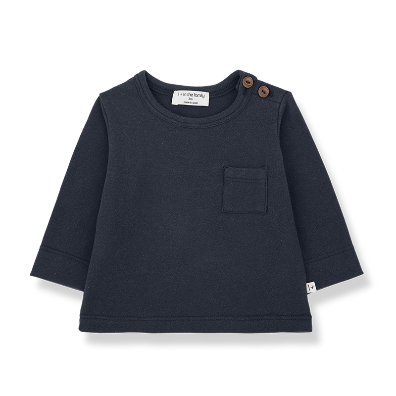 1+ in the family - Tshirt lange mouw Oriol dark blue