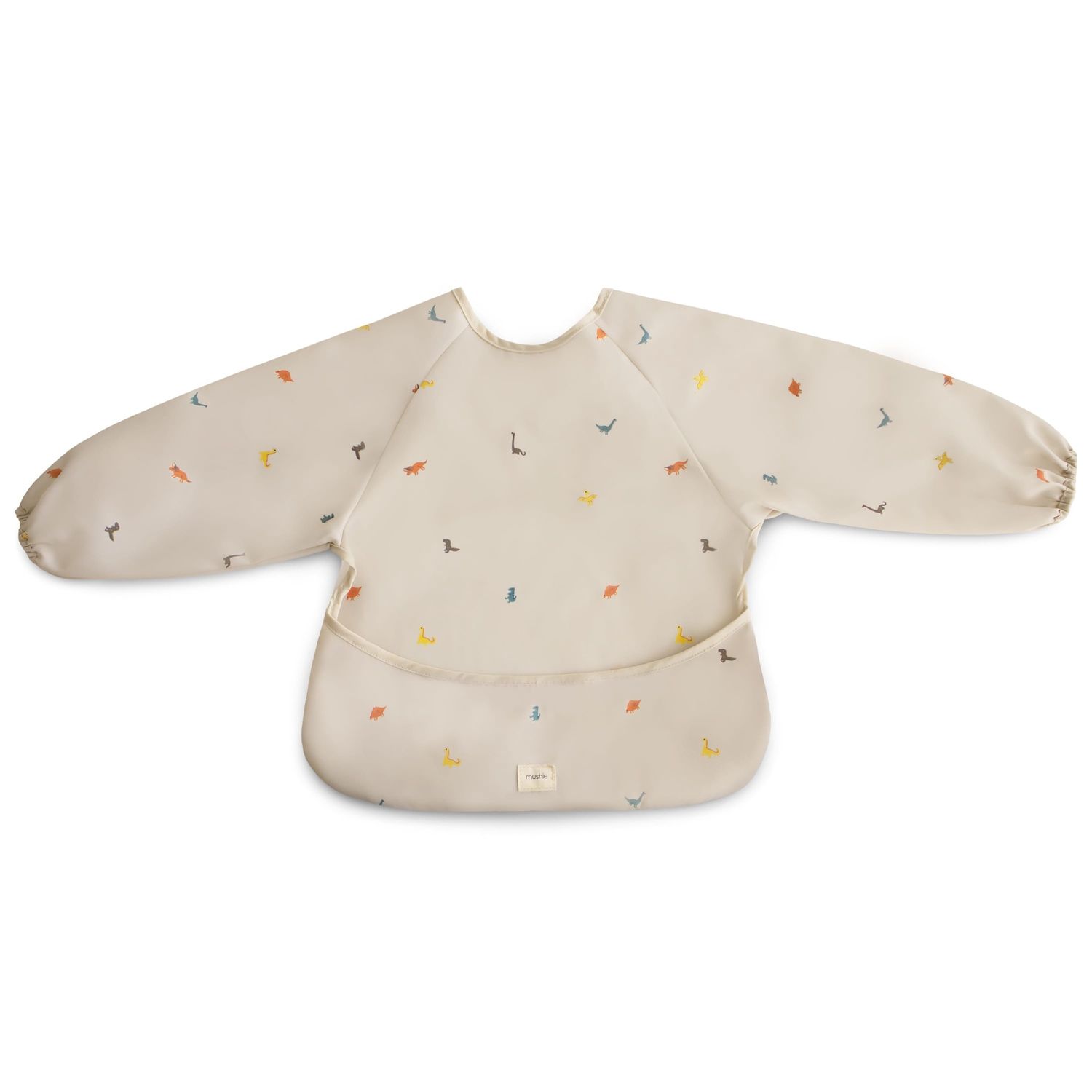 Mushie - Long sleeve bib Dinos