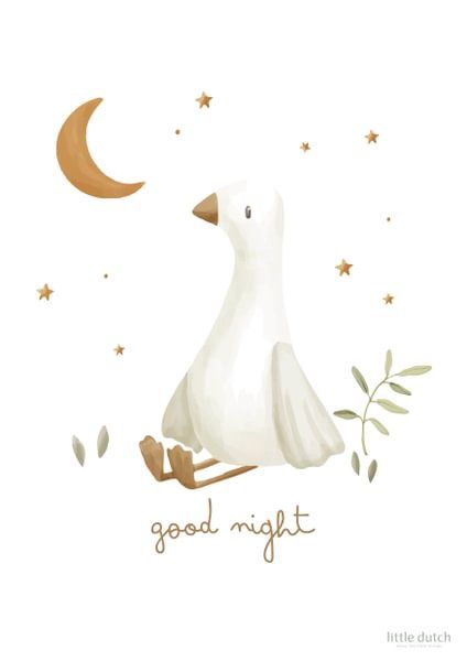 Little Dutch - Poster A3 Little Goose