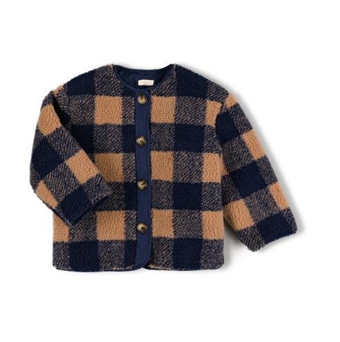 Nixnut - Check jacket navy checkered
