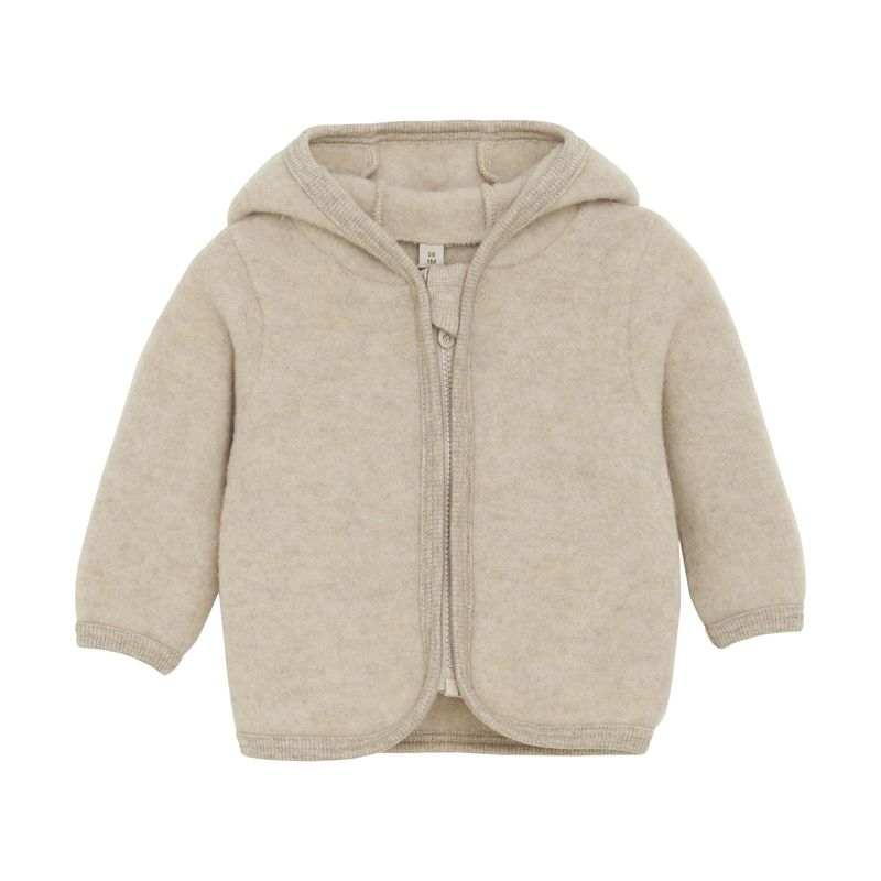 Huttelihut - Jasje wol fleece - Camel Melange