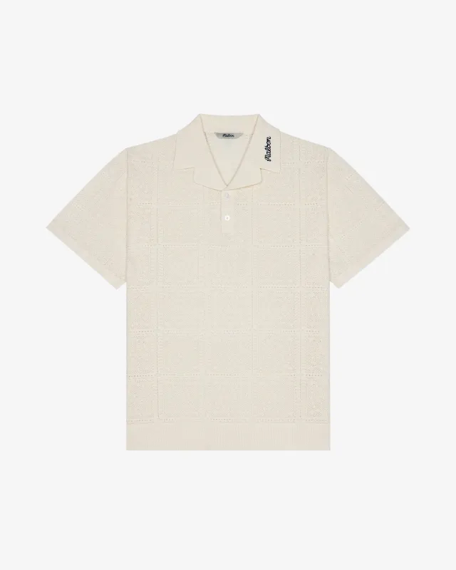 Malbon Resort Crochet Polo