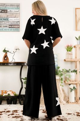 Star Patch Short Sleeve Top