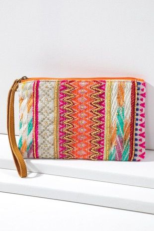 Ethnic Pattern Clutch