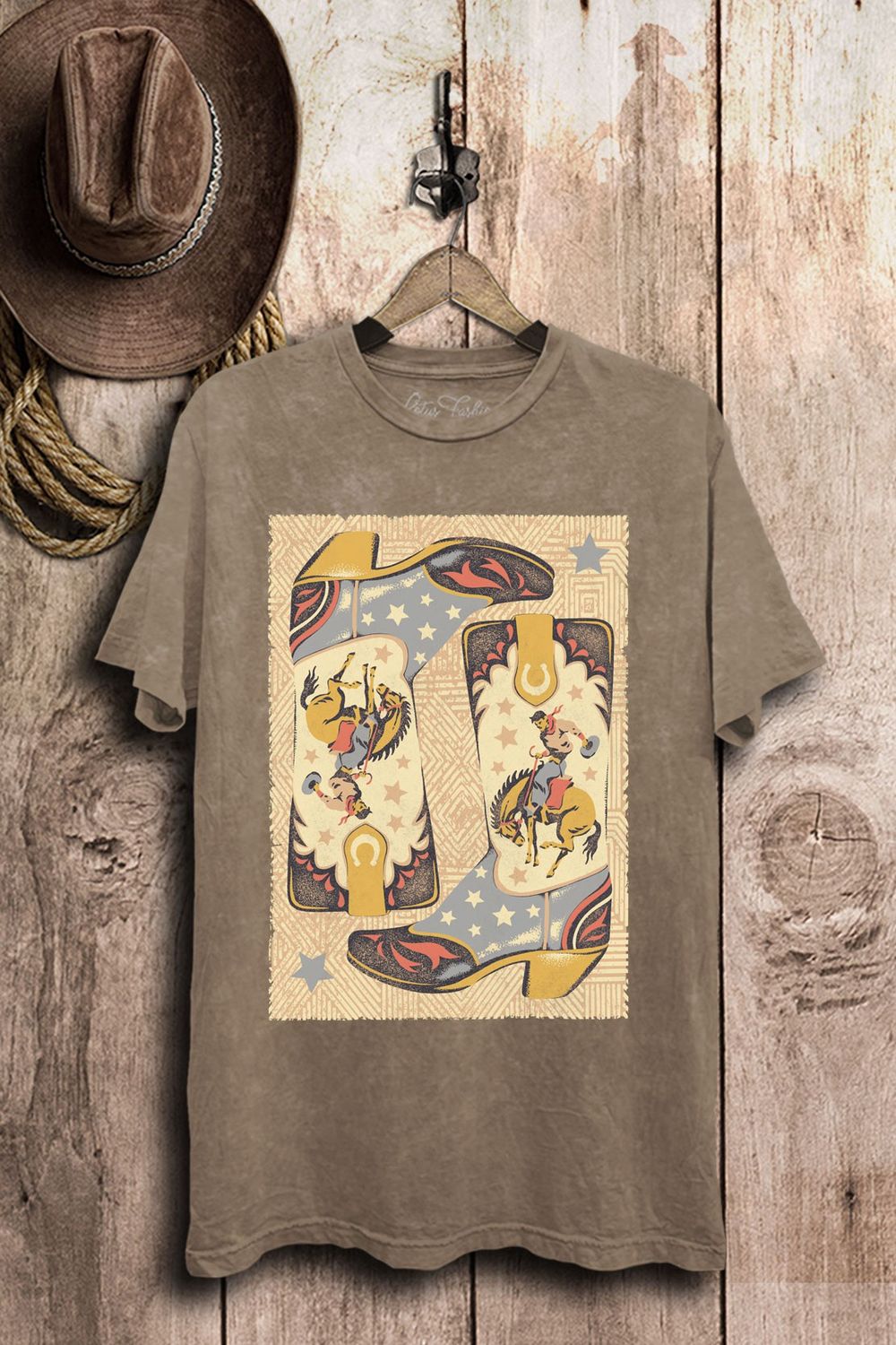 Cowboy Boots Graphic Tee &quot;Reg/Plus&quot;