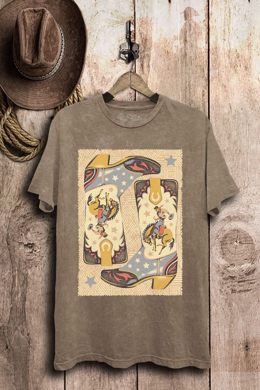 Cowboy Boots Graphic Tee &quot;Reg/Plus&quot;