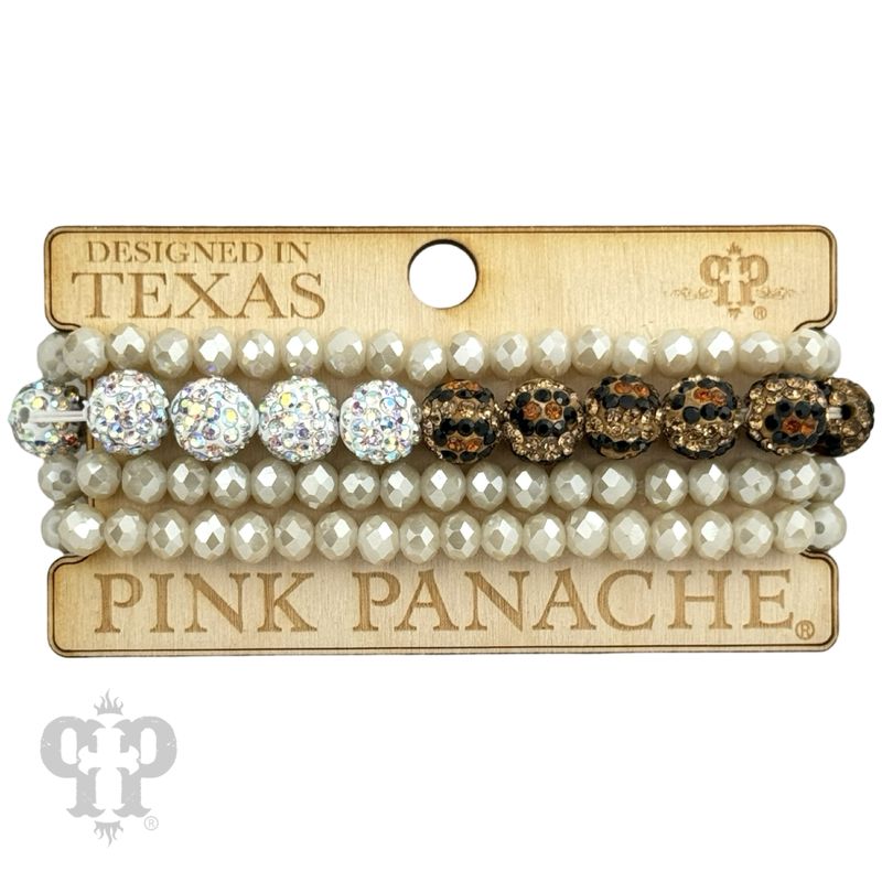 Rhinestone Beaded Bracelet set