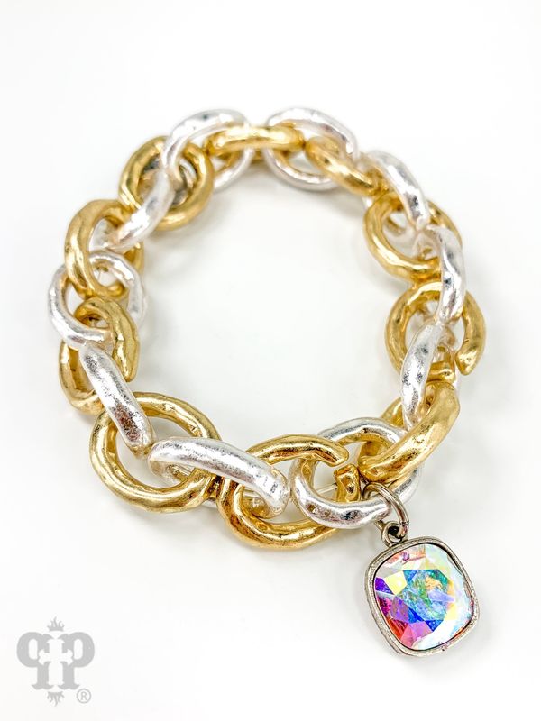 Chain Link Bracelet w/ Charm