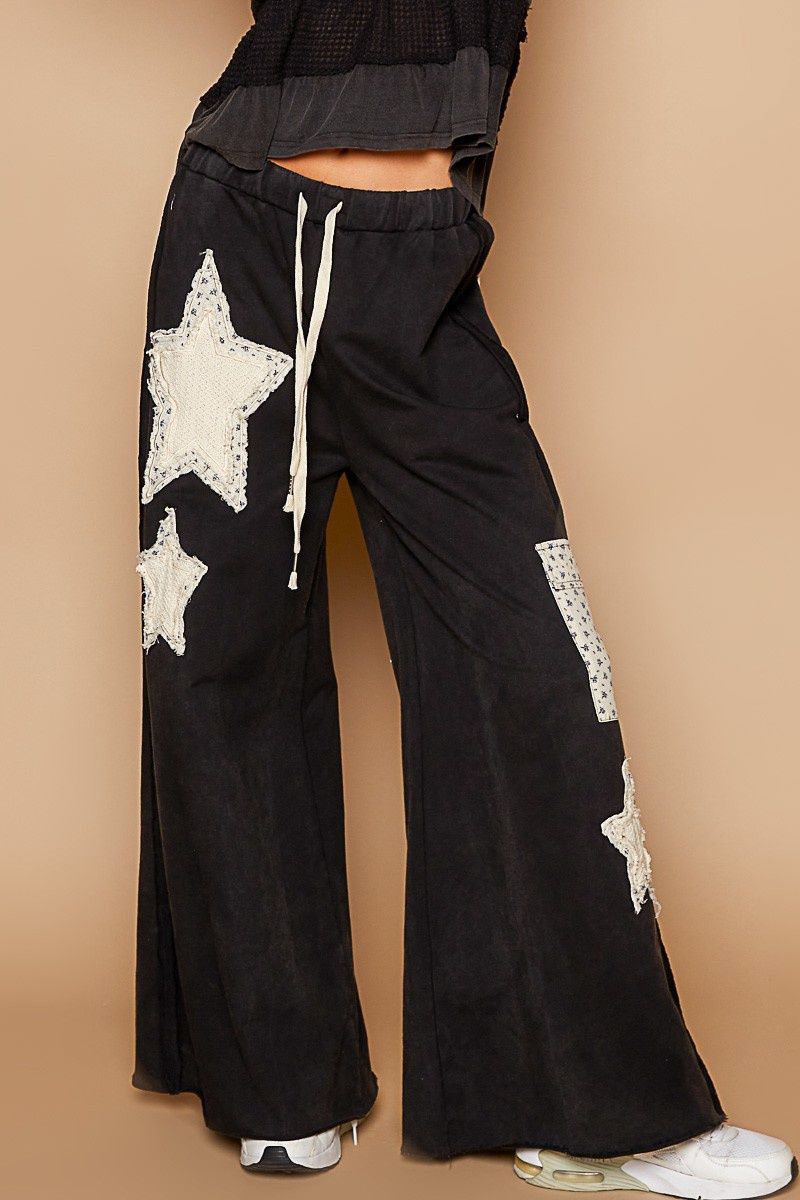 Star Patches Casual Pants