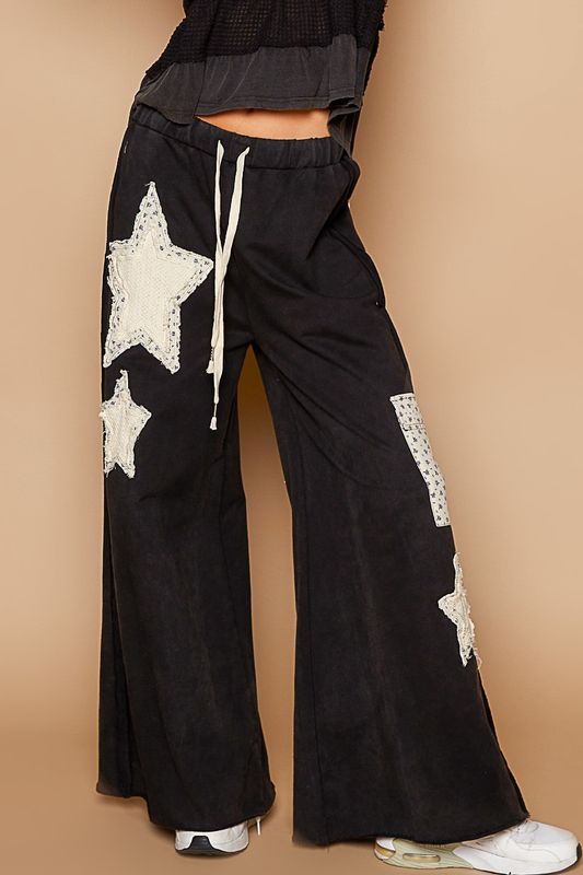 Star Patches Casual Pants