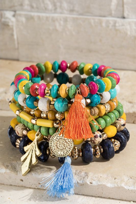 Vintage Colorful Bracelet set