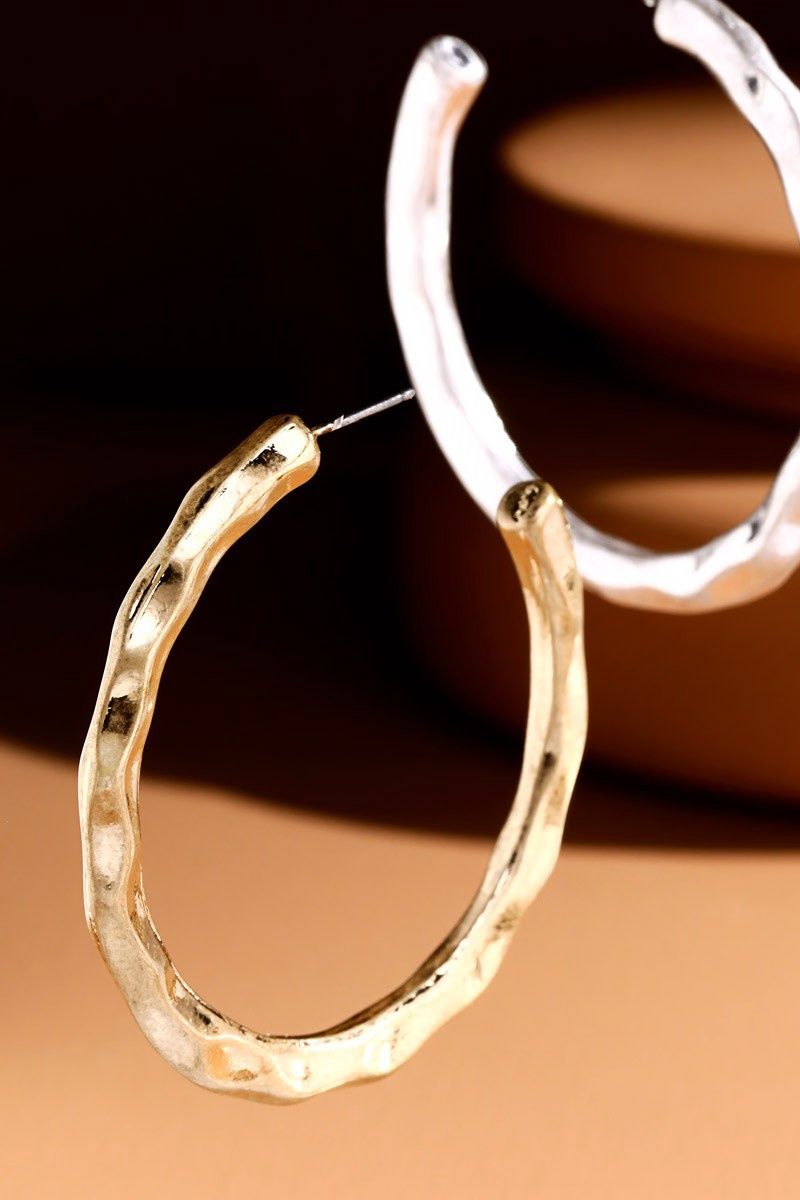 Textured Hoop Earrings
