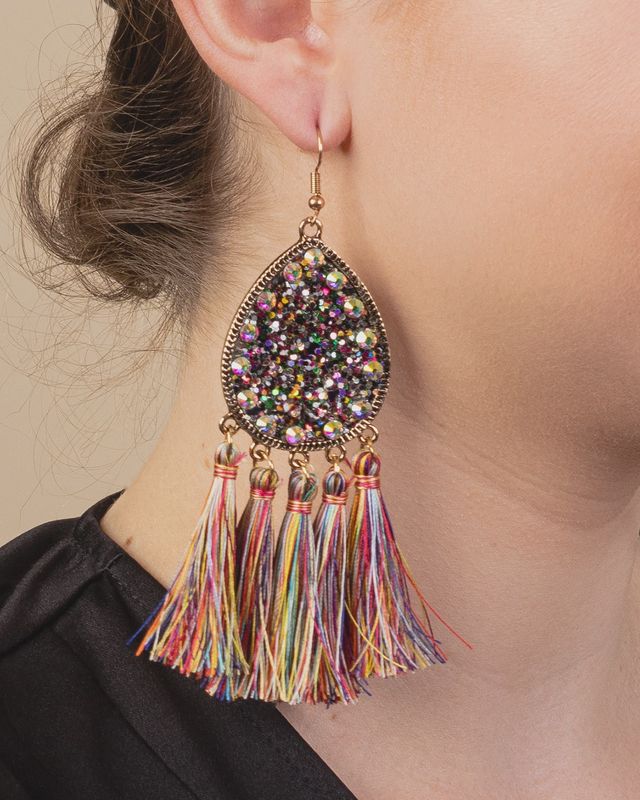 Glitter Tassel Earrings