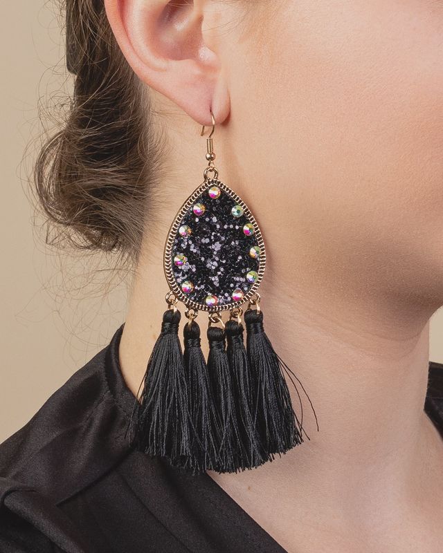Glitter Tassel Earrings