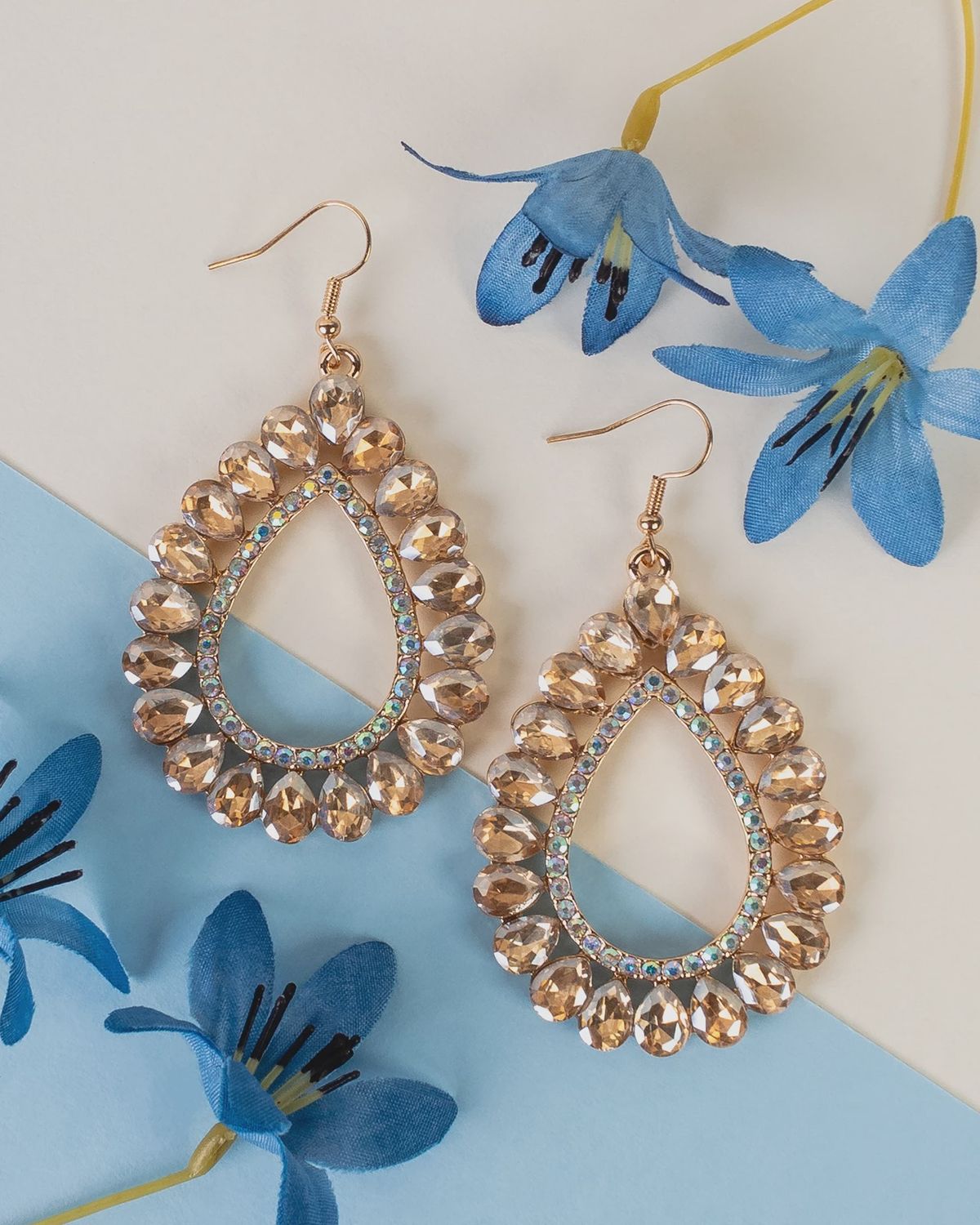 Crystal Teardrop Earrings