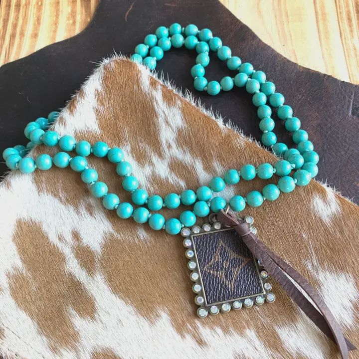 Double 18&quot; Repurposed LV Choker/Necklace