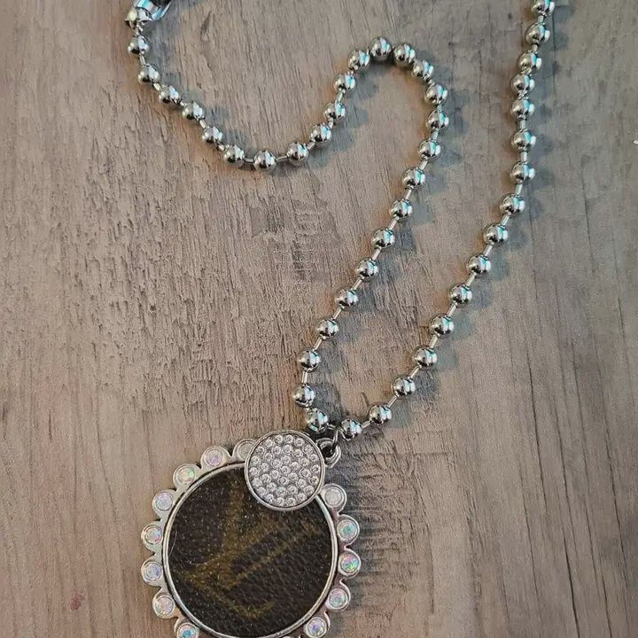 Lets Dance Repurposed Lv Necklace