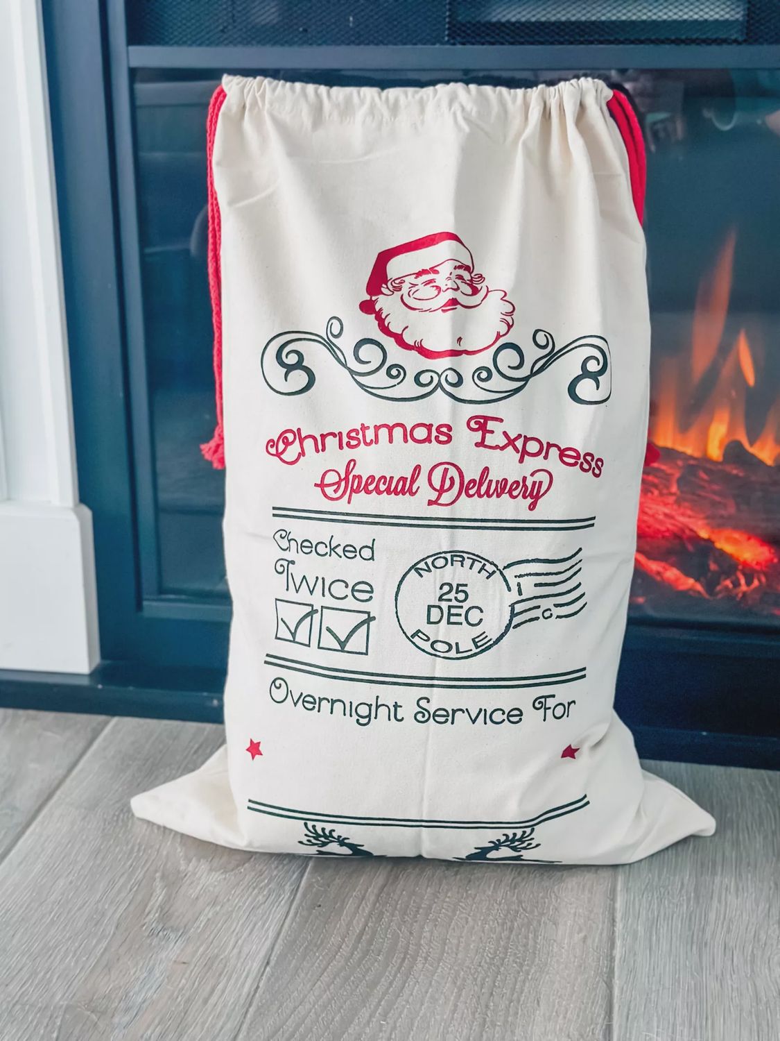 Santa Sack &quot;Checked Twice&quot;