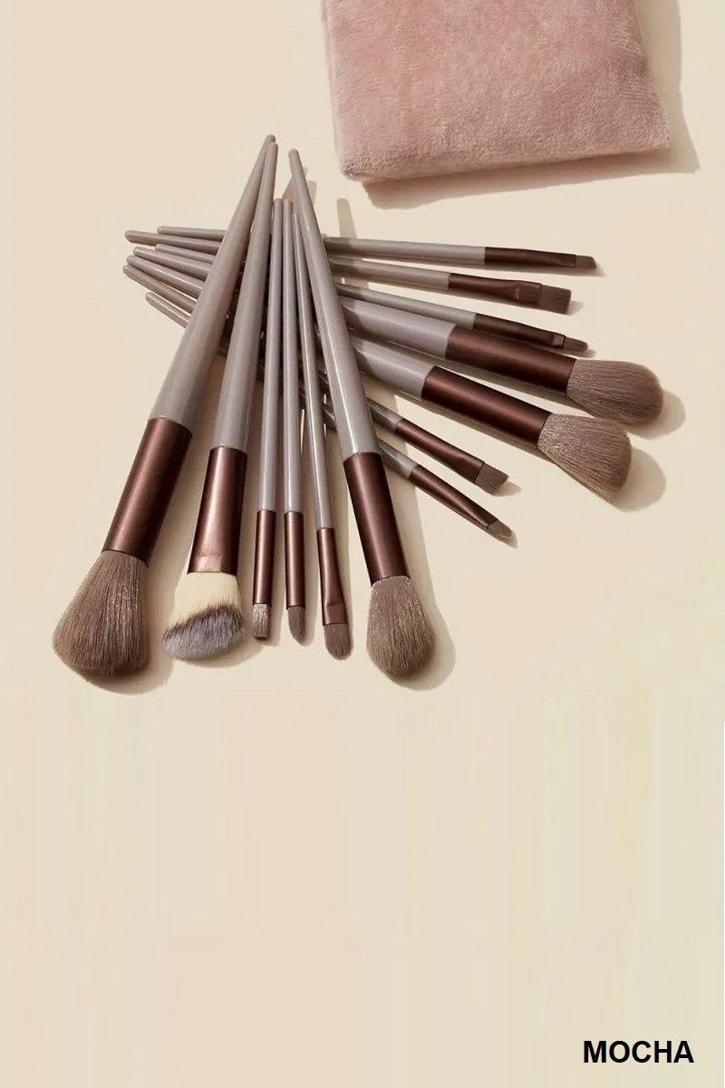 13 PCS Makeup Brush Set w/ Storage Bag