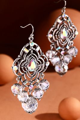 Flower-Shaped Filigree Earrings
