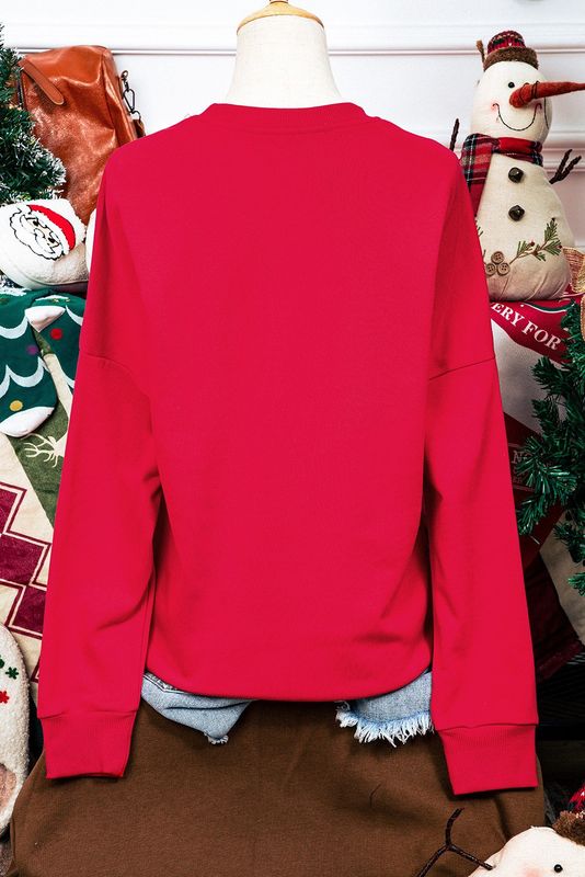 Christmas Santa Baby Tinsel Graphic Sweatshirt