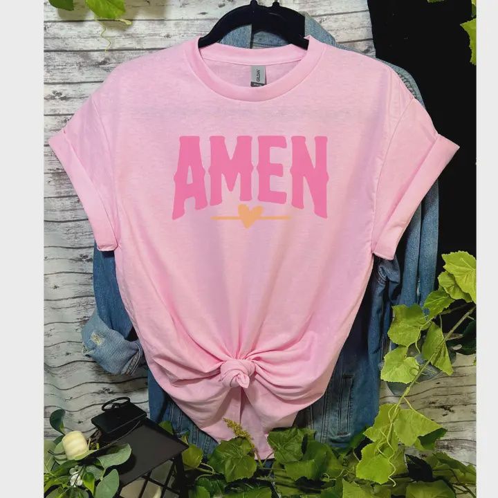 Amen T-Shirt Pink Reg/Plus