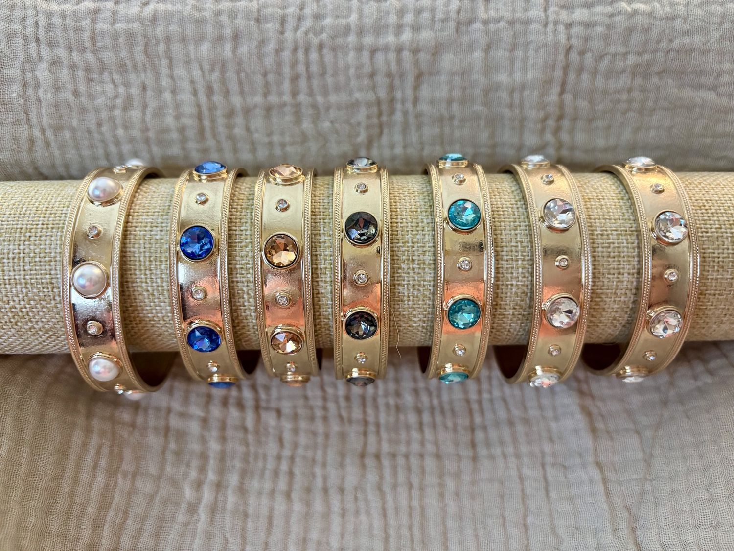 Cuff Bangles with Stones