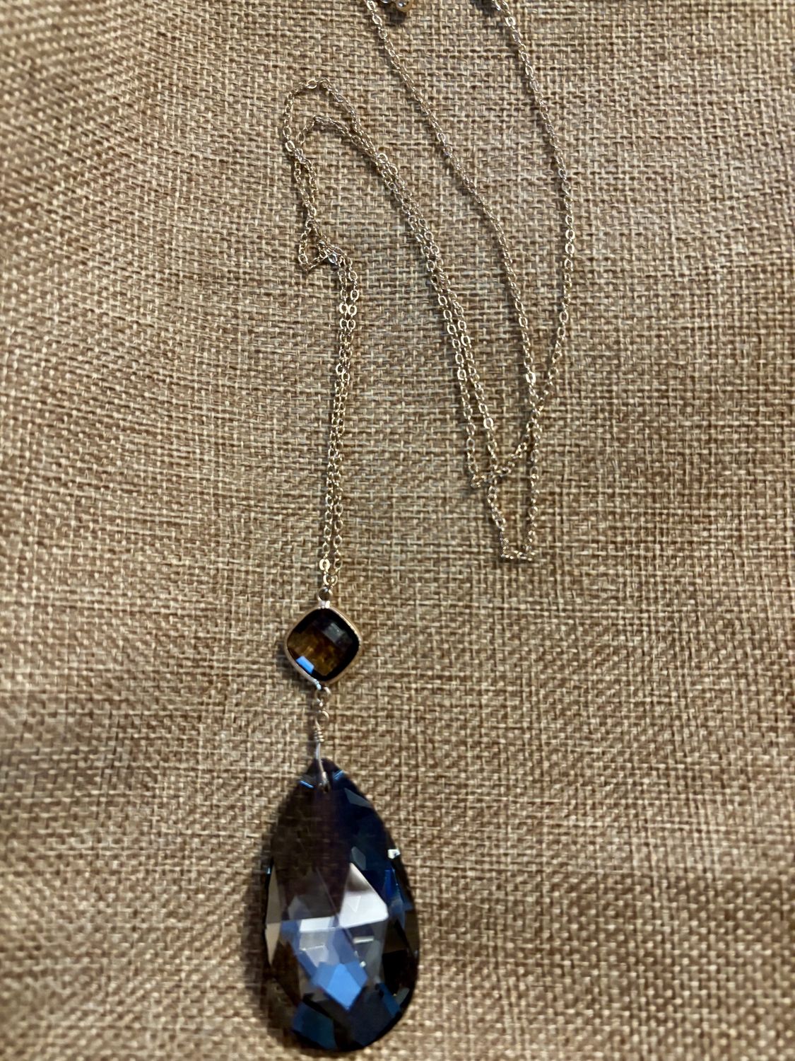 Smokey Quartz Stone Necklace