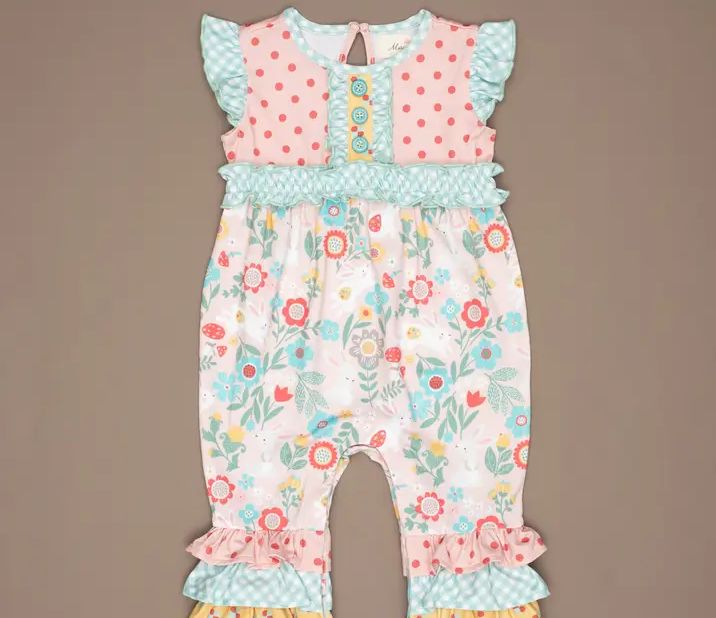 Lilly Belle Cottontail Ruffle Romper