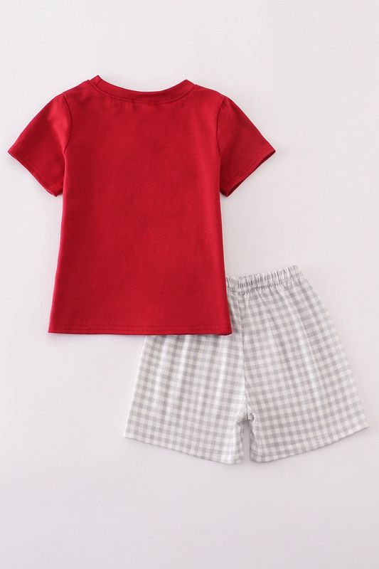 Alabama Elephant Football Applique Set-Boys