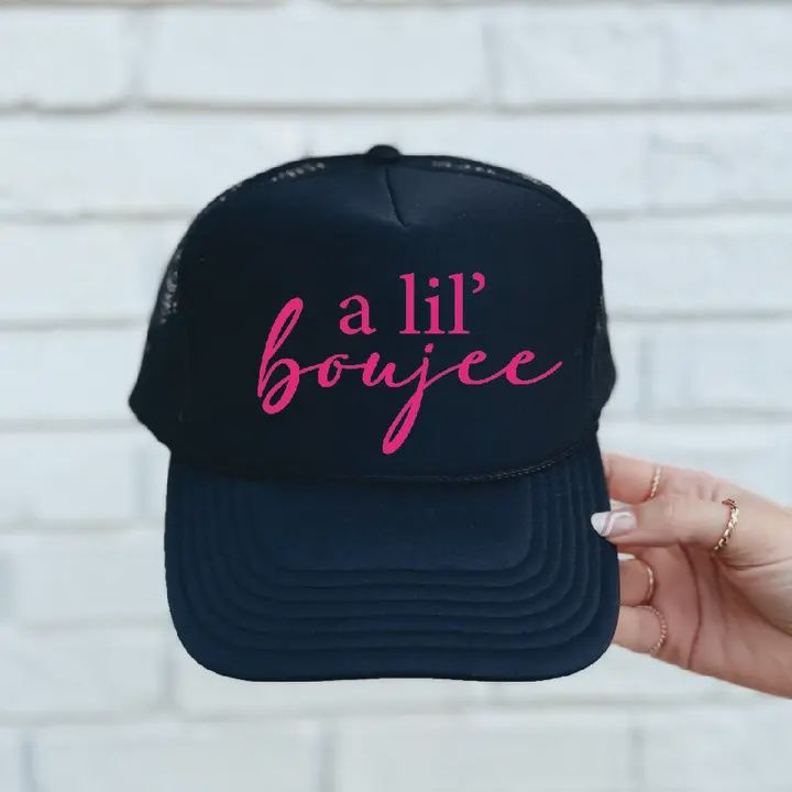 A Lil Boujee Black Trucker Hat