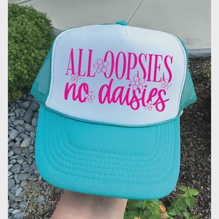 All Oopsie Tab Jade &amp; White Trucker Hat