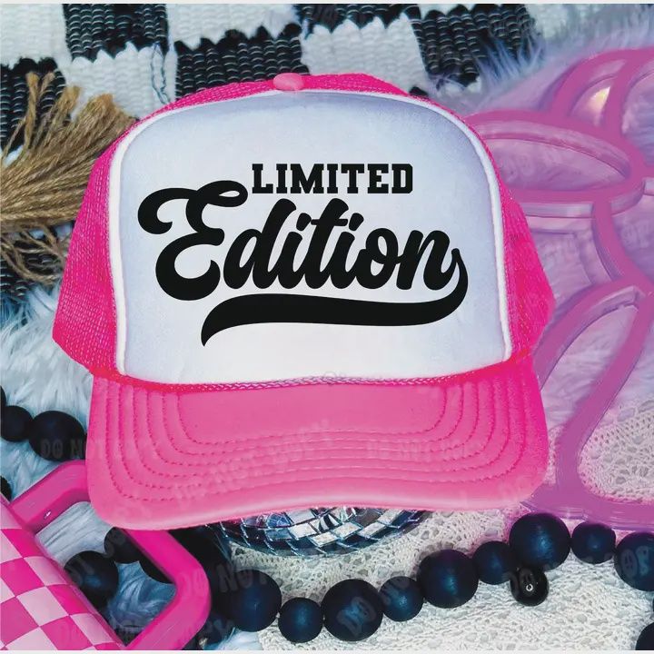 Limited Edition Neon Pink and White Trucker Hat