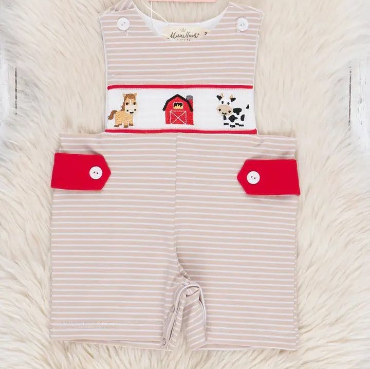 Barnyard Fun Embroidered Johnny