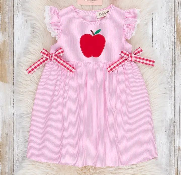 Cotton Embroidered Apple Dress