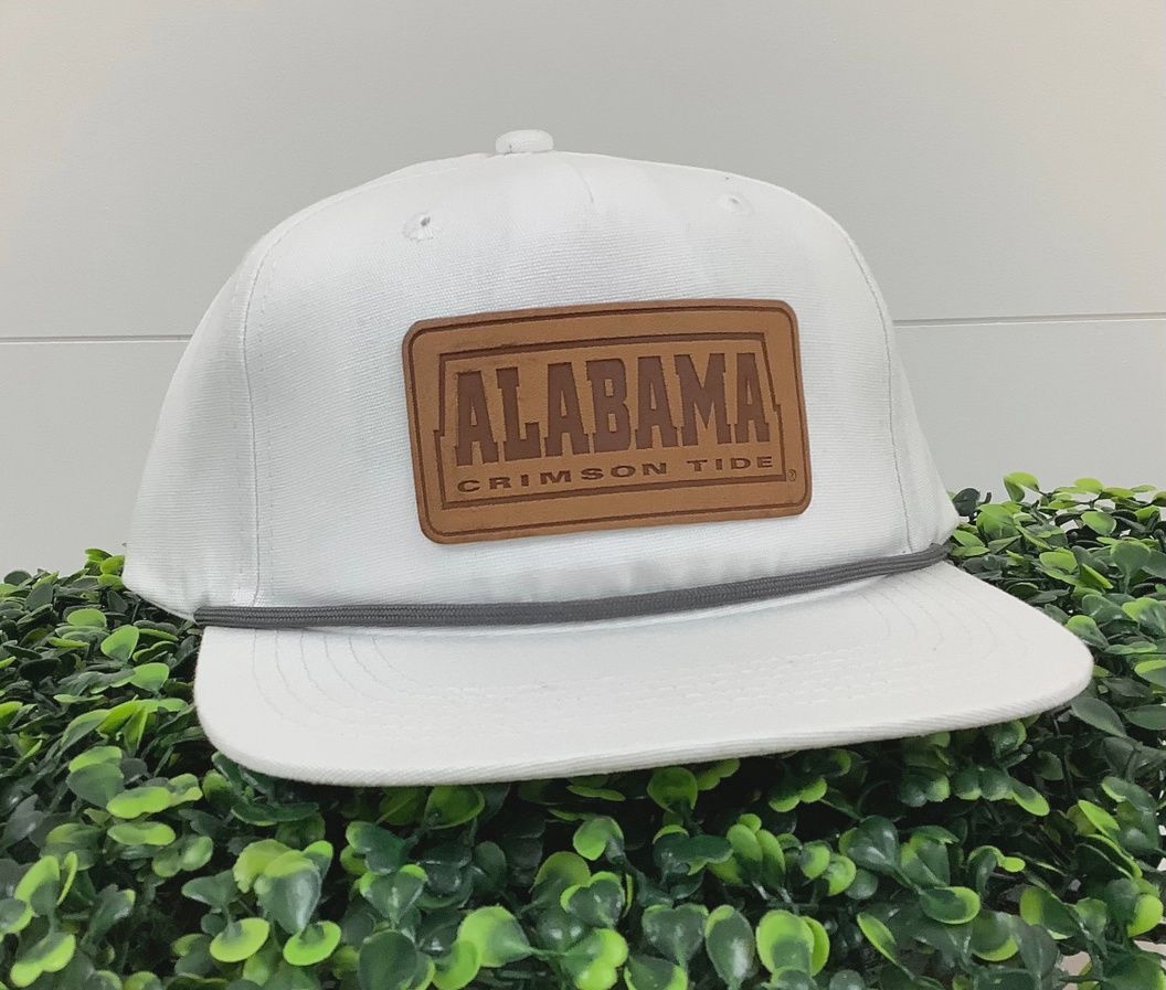 Alabama Salt Rope Leather Patch Cap