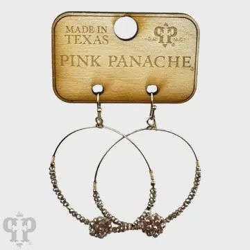 Crystal Ball Circle Earring