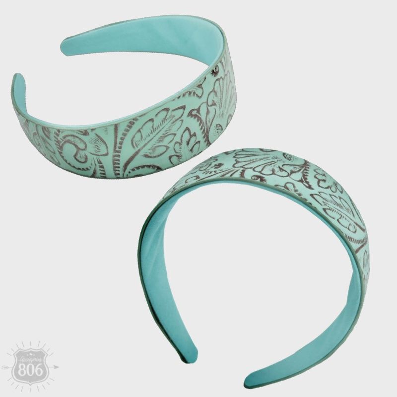 Western Print Tooled Headband