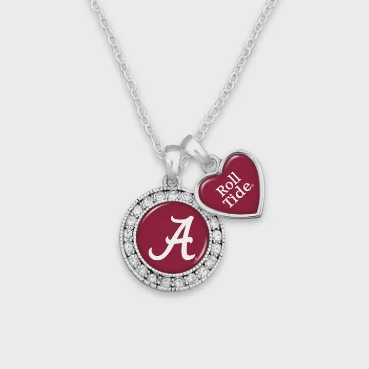 Alabama Crimson Tide Spirit Slogan Necklace