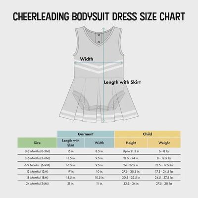 Alabama Crimson Tide Cheer Dress Bodysuit