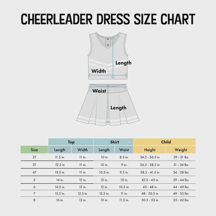 Alabama Crimson Tide 3-Piece Girls Cheer Dress