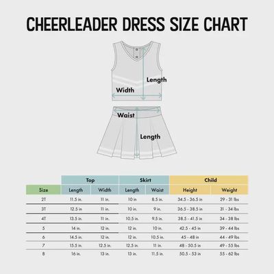 Alabama Crimson Tide 3-Piece Girls Cheer Dress