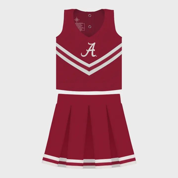 Alabama Crimson Tide 3-Piece Girls Cheer Dress
