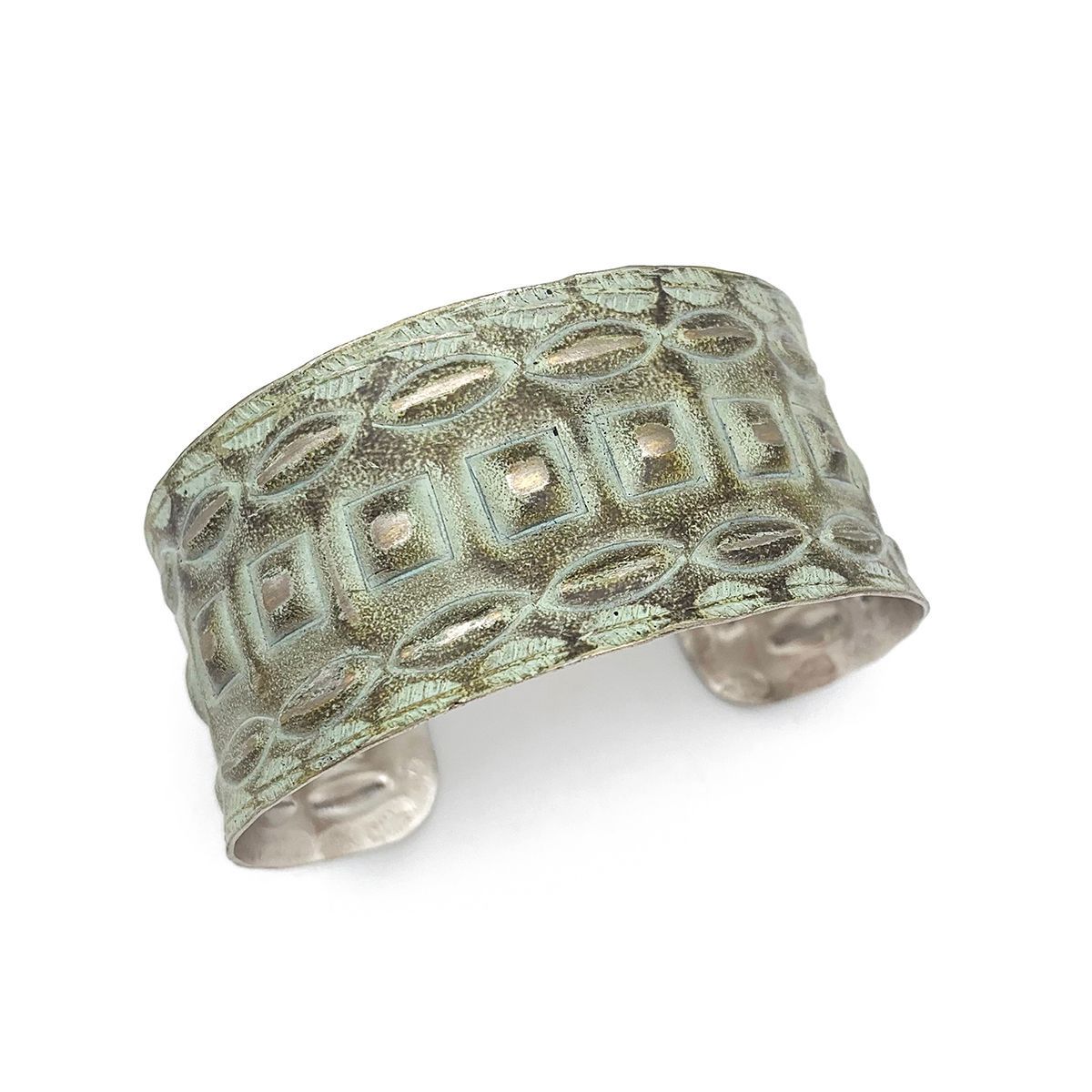 Silver Patina Bracelet – Mint Square Rivets