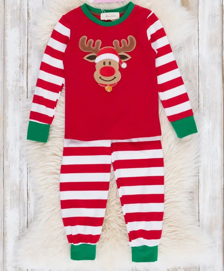 Boys Christmas Reindeer Pajamas