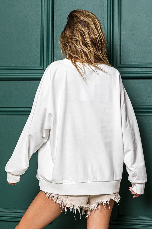 Holly Jolly Christmas French Terry Pullover