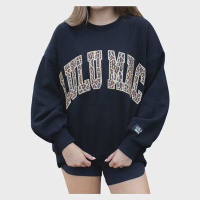 LuLu Mac Sweatshirt Black/Leopard