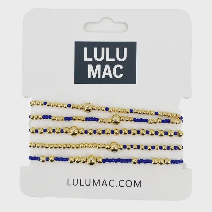 LULU Mac Navy &amp; Gold Bracelet Set