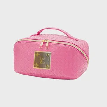 Upcycled LV Fuchsia Travel Pouch