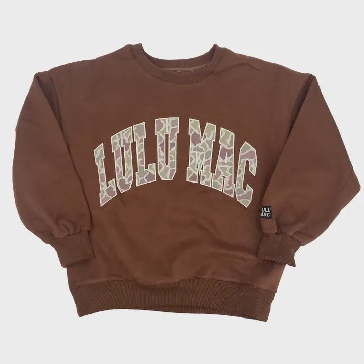 LULU Mac Brown Camo Sweatshirt